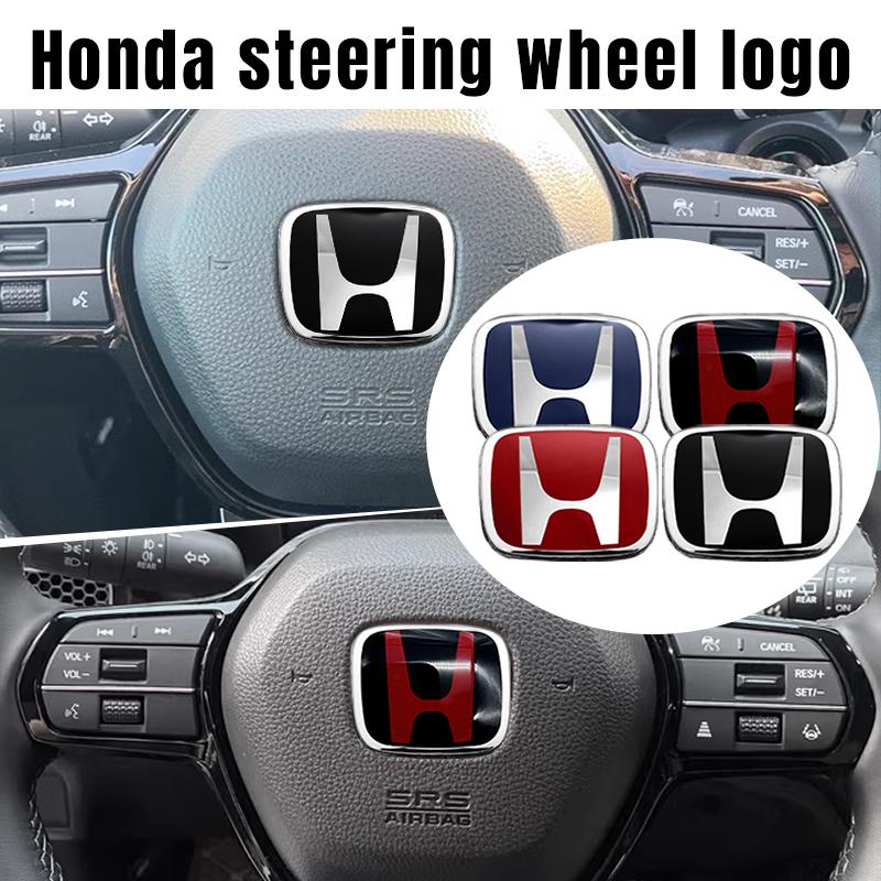 ARG1 3D Metal alloy Car Steering Wheel Badge Emblem steer wheel sticker Decal Car Styling For HONDA CIVIC HR-V XR-V URV FREED STEPWGN