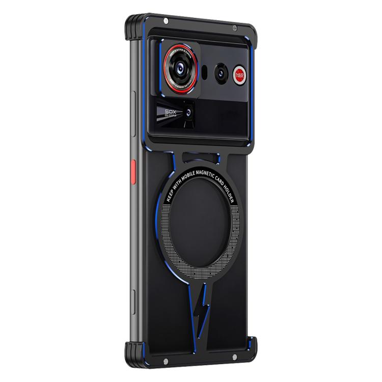 Hollow Borderless Magnetic MagSafe Aluminum Alloy Phone Case