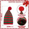 Merry Christmas Hat Santa Beanie Hat Green Red Christmas Knitted Hat Leisure   Christmas