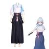 Genshin Impact Kamisato Ayaka Cosplay Suit With Polyester Material For Anime And Game Fans