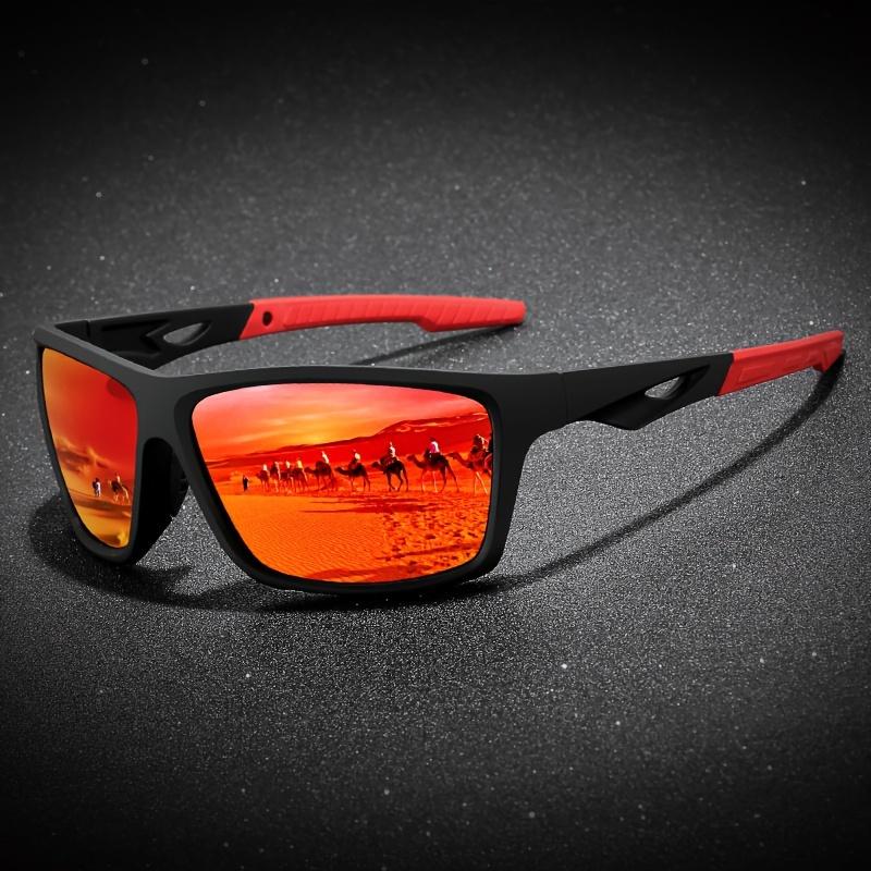 Мужские поляризованные спортивные солнцезащитные очки, классическая оправа, полноободковые, широкая посадка для альпинизма и повседневного отдыха, модные очки для улицы