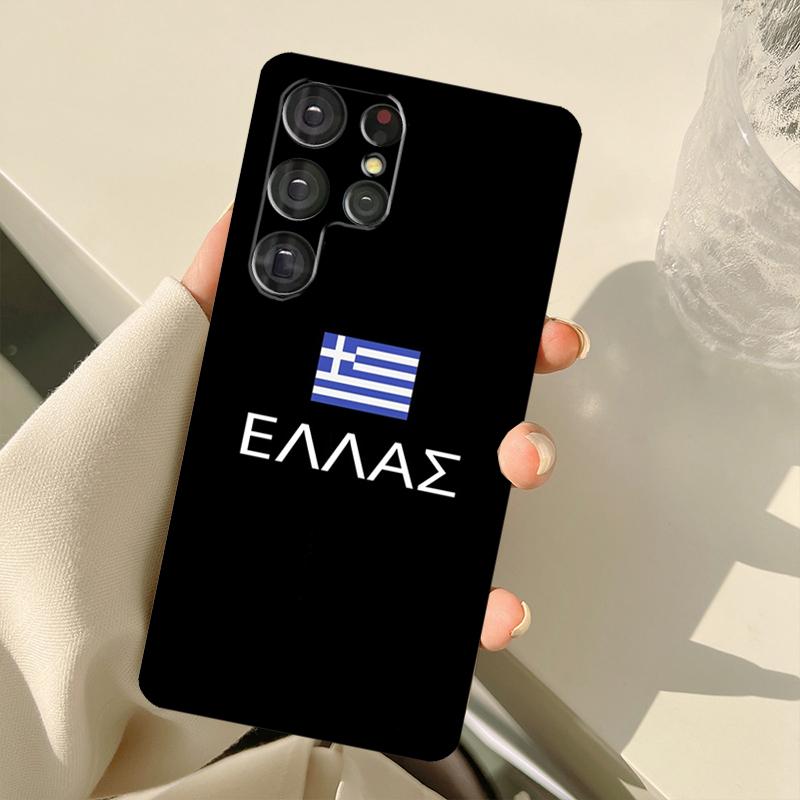 Чехол Греция Греческий флаг для Samsung Galaxy S24 Ultra S21 S22 S23 S25 Ultra S9 S10 Plus S20 FE S25 FE Задняя крышка