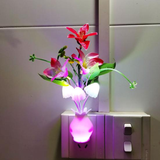 Атмосферная лампа Легкая ваза Гриб Ночник Изысканная пластиковая лампа для украшения дома