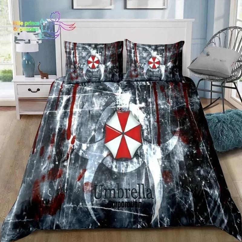 3D Печать R-Resident Evil Игры Геймерский Постельный Набор Односпальный Полуторный Двуспальный Кингсайз Постельный Набор Взрослый Ребенок Спальня