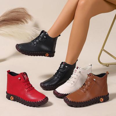 Женская обувь удобная и дышащая, обувь с высоким верхом, весенне-летняя ручной работы с мягкой подошвой