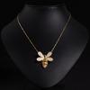 Cross-Border Bee Jewelry Set: Elegant 14K Gold Necklace & Earrings