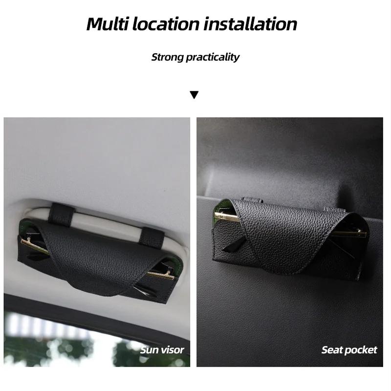 Universal Car Glasses Clip Car Sun Visor Storage Multi-Function Car Sunglasses Holder Sun Visor Card Storage Clip