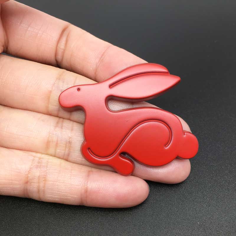 3D Metal Running Rabbit logo Car Stickers For Volkswagen Polo Golf 3 4 5 6 7 GTI Car Body Trunk Emblem Badge Decal Car Sticker