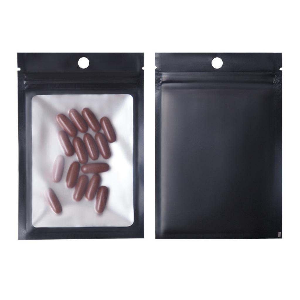 100Pcs Reclosable Bag Jewelry Food Packaging Bag Resealable Mini Clear Plastic Bags for Earring