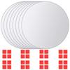 8 Piece Round Mirror Tile Set
