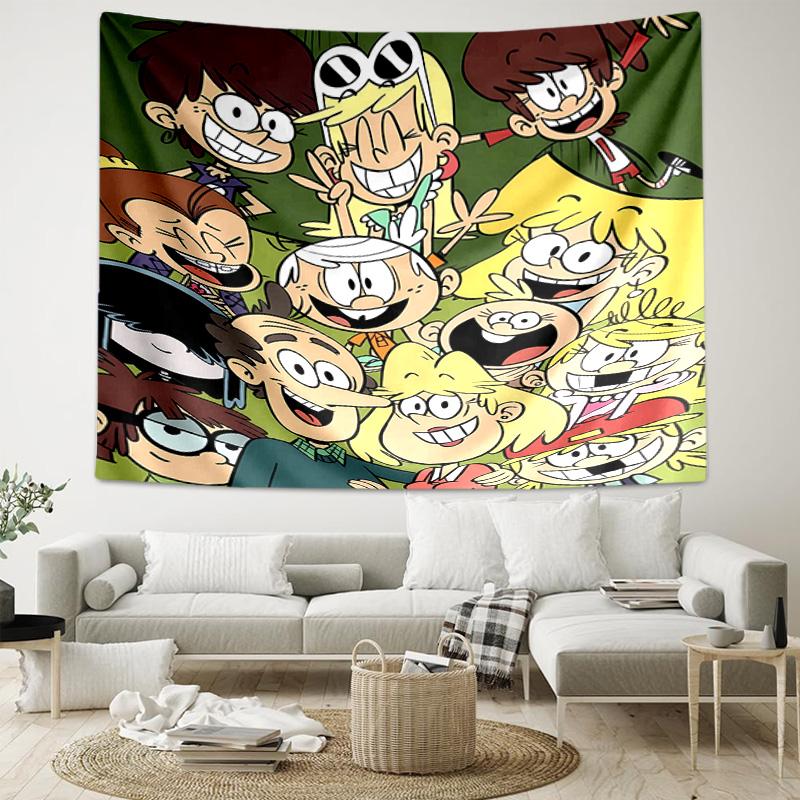 1pc The Loud House1 Tapestry, Living Room, Bedroom, Office, Party Decor, Ideal Festive Gift