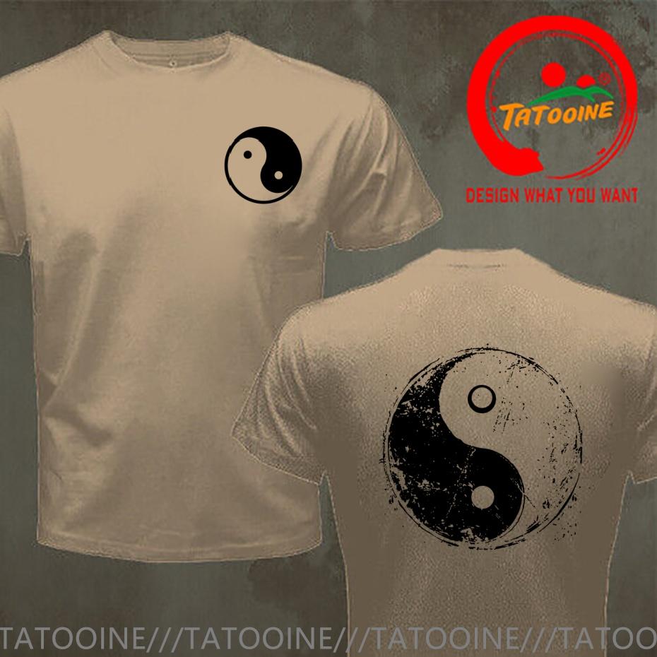 Funny Design Yin Yang Vintage Grunge Distressed Tai Chi Shirt Unisex Fashion Trendy Casual Clothing Stylish Tops Tee Shirt Leisur