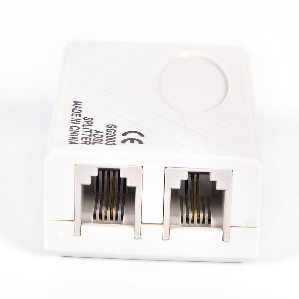 1Pc Telephone RJ11 Line ADSL Modem Broadband Phone Voice Splitter Filter Junction Box