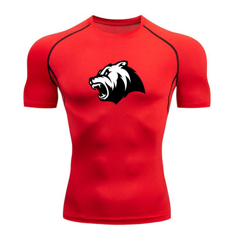 Мужская компрессионная спортивная футболка с быстрым высыханием Roaring Wild Be