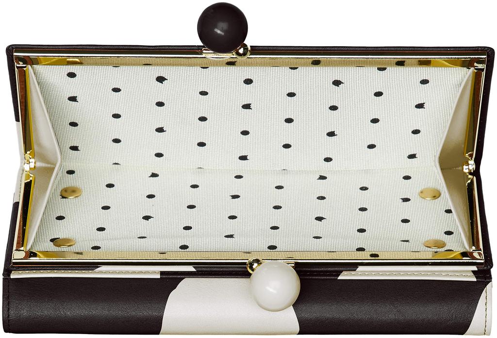 Clasp Long Wallet Zoom Dot Black [Tsumori Chisato] Women's