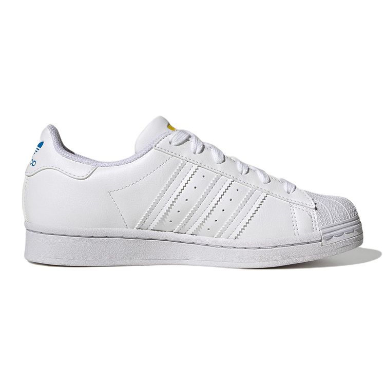 Adidas Оригинальные кроссовки Superstar Модные Удобные Прочные Низкие Детские Кроссовки Белые Детские Кроссовки GV8876