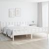 VidaXL Bed Frames White Solid Wood 160x200 Cm 810690