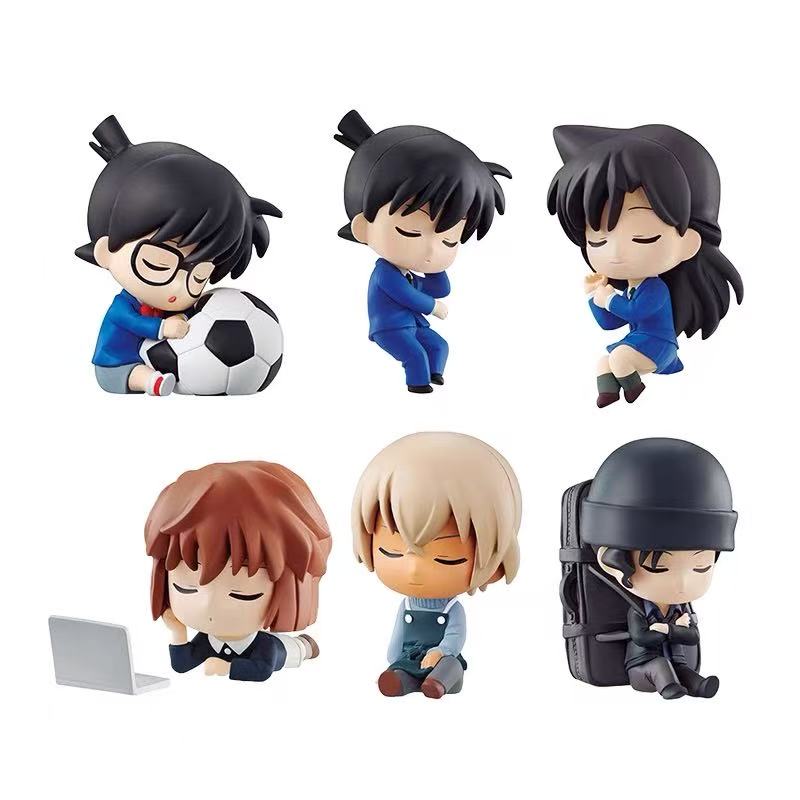 Genuine Candy Toys Detective Conan Leisurely Doll Jimmy Kudo Rachel Moore Kuroba Kaito Furuya Rei Action Figure Toys
