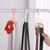 Hooks Neck Tie Holder Space Saving Handbag Clothes Ties Bag Holder Shelf Clothes Shoe Hanger 360 Degrees Rotated Belt Closet