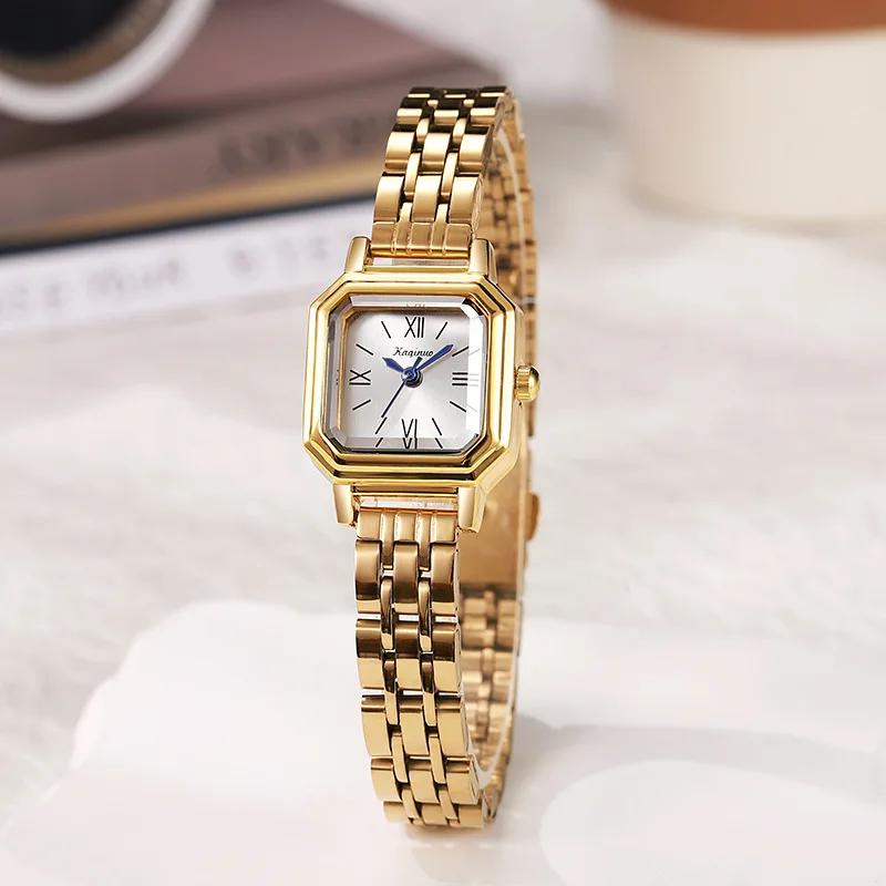 Adjustable Stainless Steel Strap Watch Women Fashion Small Dial Ladies Watches Luxury Quartz Wristwatches Relojes Para Mujer