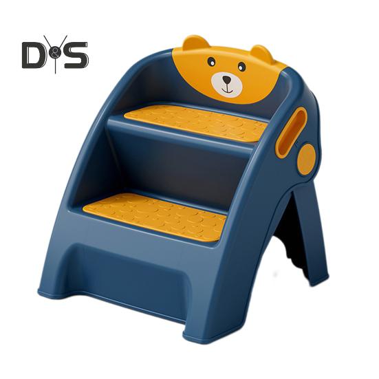 Детская складная лестница-стремянка для ванной комнаты, приучение к горшку, противоскользящая, безопасность малышей, 2 шага, установка-подставка для ног для горшка для детей, способствующая независимости