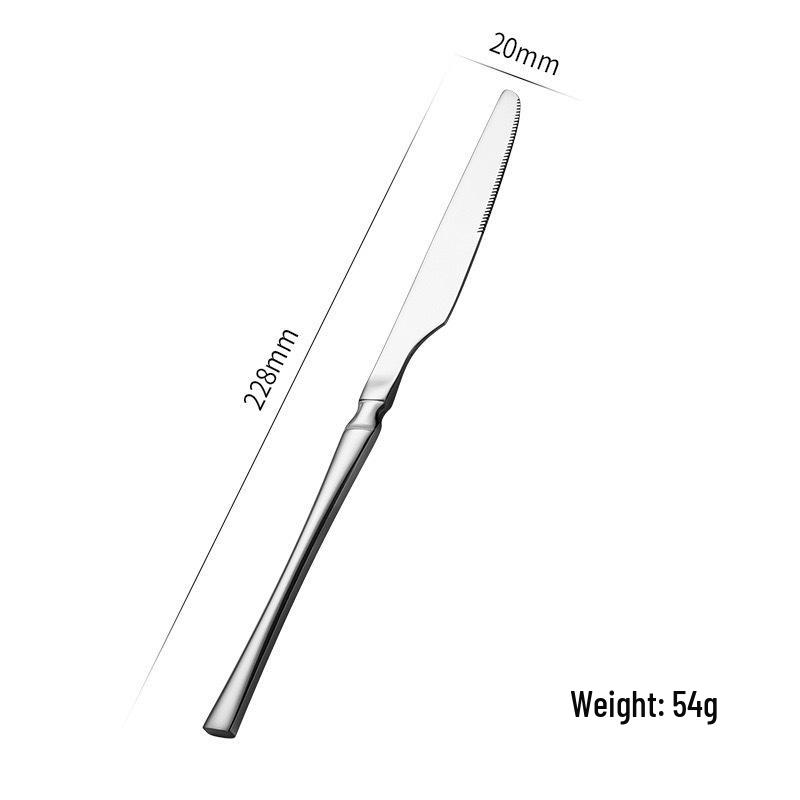 Золотой набор столовых приборов из 24 предметов из нержавеющей стали: Элегантный нож для стейка, вилка и ложка для западной кухни.