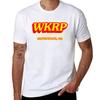 Футболка с логотипом Wkrp Футболки для мужчин Футболки для мужчин приталенного кроя Упаковка Белая футболка для мужчин Футболка 100% хлопок