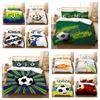 Лидер продаж, модный комплект пододеяльников, футбольный комплект постельных принадлежностей, костюм для мальчиков и мужчин, одинарный двойной размер, пододеяльник, полиэстер, роскошные комплекты постельного белья
