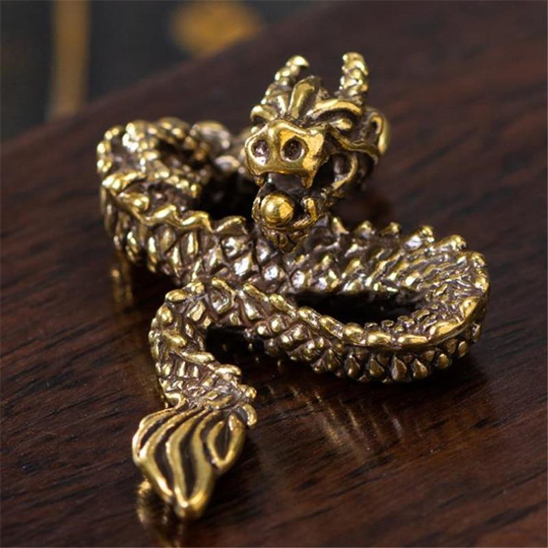 3D Brass Rabbit Casting Animal Figurine Retro Style Metal Sculpture Home Office Room Desktop Decoration Collect Ornaments Gift AVE