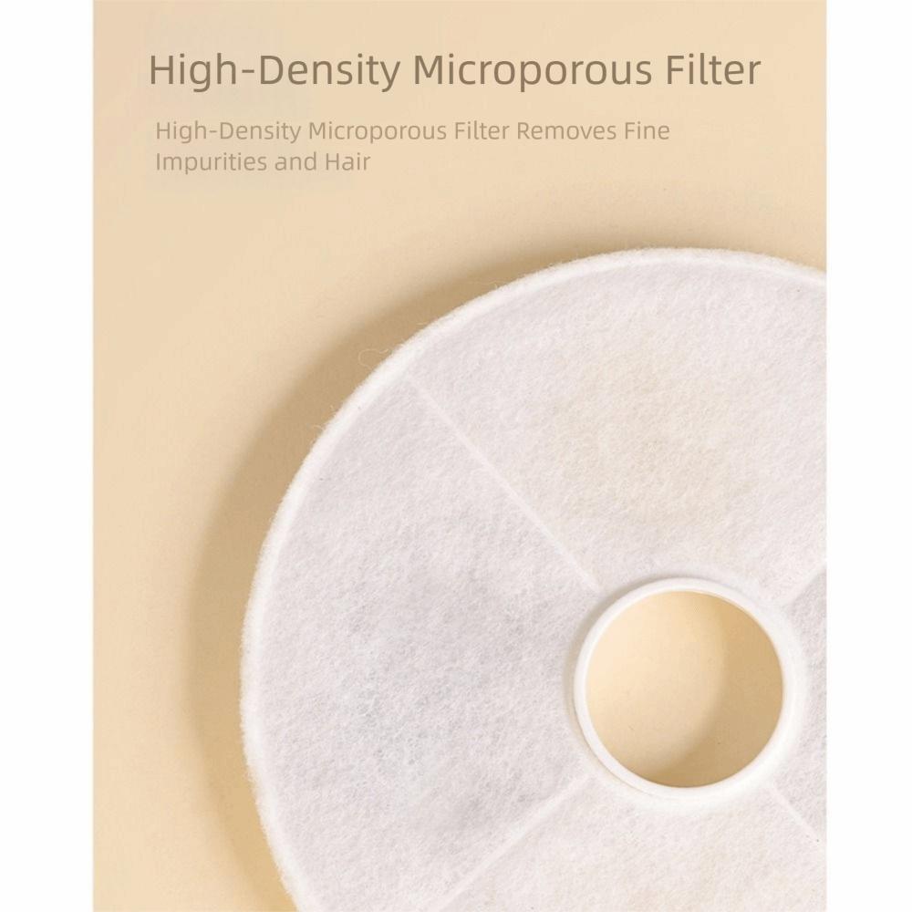 2 шт. Круглый фильтрующий элемент для кошачьего фонтана для воды Диспенсер для воды для собак