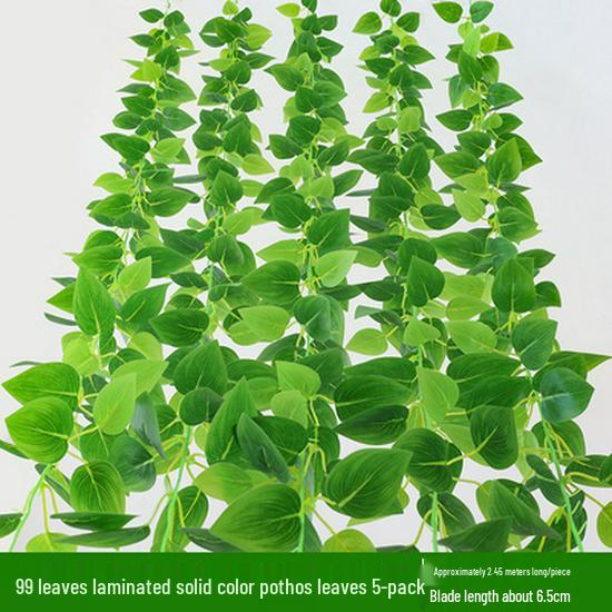 Большие Зеленые Искусственные Листья-Украшения для Плюща и Декора Крыши