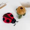 Dog Treat Dispenser Toy Interactive Plush Squeaky Turtle Ladybug Dog Chew Toy Treat Hiding Snuffle Puzzle Toy for Dogs Teething Mental