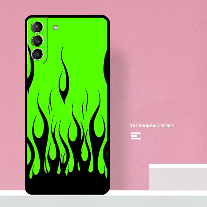 Синий Красный Огонь Огненный Чехол Для Телефона Для Samsung Galaxy S26 S23 Ultra S20 S21 S22 S24 S25 Plus S10 S25 FE Чехол Coque