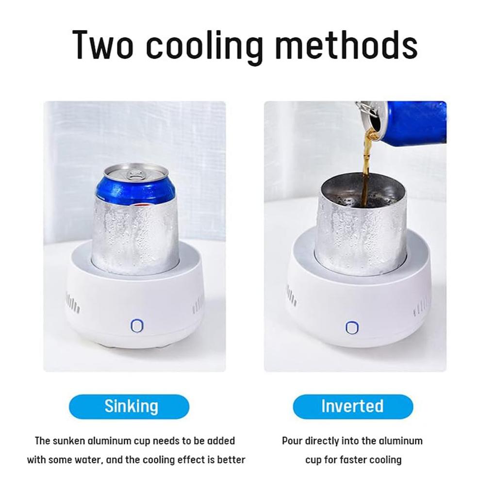 USB Mini Refrigerator Beverage Fast Cooler Cup Beer Bottle Can Water Soda Drinks Cooling Mug Ice Car Home Refrigeration Cup