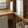 vidaXL Eck-Schreibtisch Altholz 101,5 x 149,5 x 149,5 cm Holzwerkstoff