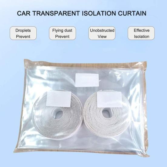1,4x2 м прозрачная защитная пленка для автомобильной такси, изоляционная перегородка, защита от капель