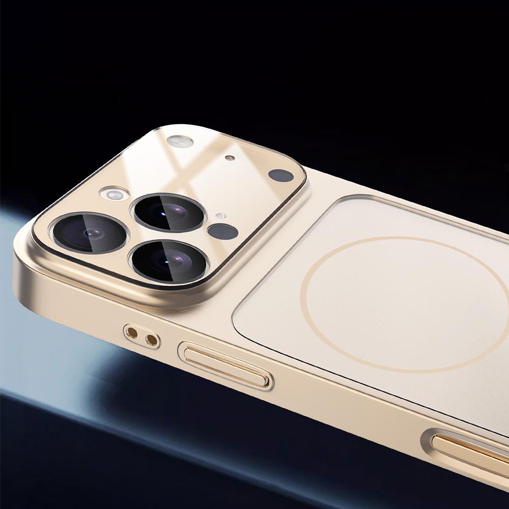 Original Magnetic For Magsafe Glass Case For iPhone 17 16 15 14 13 Pro Max Full Camera Lens Protection Thin PC Bumper Cover