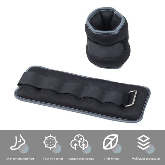 2 шт. спортивные манжеты для ног/запястий, утяжелители для фитнеса, мешочки с песком для ног, рук и лодыжек, для занятий танцами, реабилитации студентов, утяжеленные мешочки с песком для запястий.