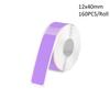 Purple 1.2cm X 4.0cm (12Mm X 40Mm), 1 Roll of Phomemo D30 Compatible Thermal Self-Adhesive Labels Suitable for Home, Office And School Use