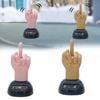 Solar Powered Finger Shaking Car Ornament Dashboard Decoration Bobbling Toy Home Office Decor Gadgets