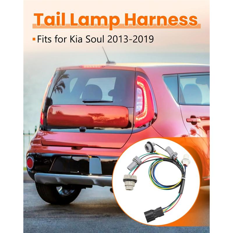 Для Kia Soul 2013- 92450-B2000 Жгут проводов заднего фонаря - Левый или Правый, Разъем заднего фонаря Жгут проводов Подходит
