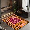 Abstract Geometric Art Area Rug Machine Washable Carpet Versatile Decor for Living Room, Bedroom, Entryway, Outdoor Floor Mat