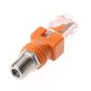 To RF Barrel Coupler Coaxial Coax Computer Cables F Female To RJ45 Male Connector Converter Adapter