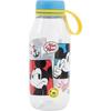 Tataway Disney Ecozen Mickey Mouse Tritan Clear Water Bottle for Kids 460ml with Silicone Cap and Handle