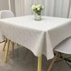 Household Plastic Anti Slip Table Mat PVC Square Tablecloth Waterproof and Anti-Scald Printed Tablecloth Tea Table Table Cover,