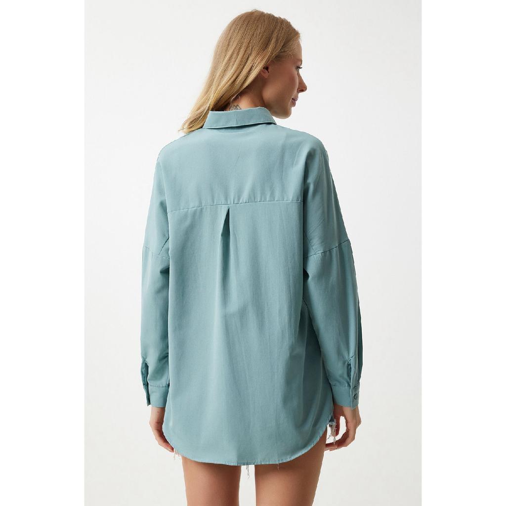 Базовая рубашка Oversize шоколадного цвета