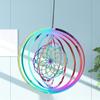 3D Ловец ветра Градиентный цвет Динамический вращающийся Колокольчик ветра Подвеска Колокольчик ветра Свадьба