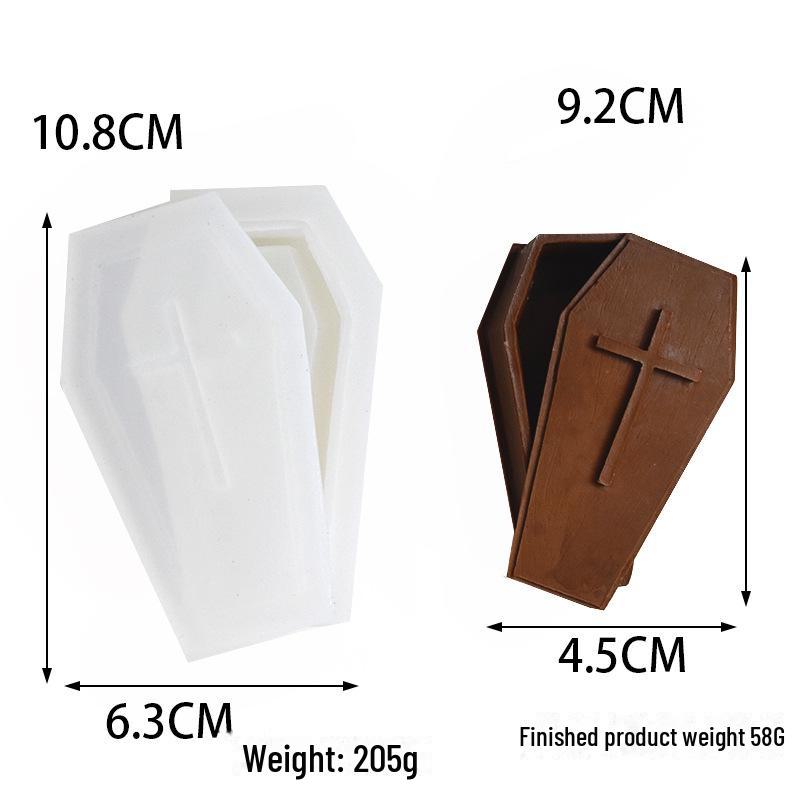 Силиконовая форма «Череп и тыква» на Хэллоуин своими руками — 3 в 1, украшения для свечей в виде привидения, лица и гроба