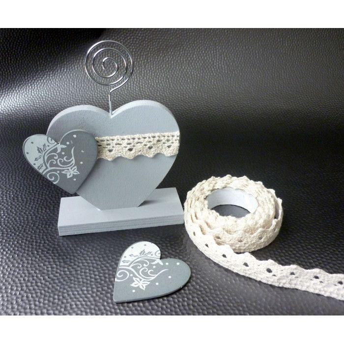 Рамки для фото - Дерево - Сердце - Набор из 6 шт. - 9x3.5x13.1 см - Декоративные