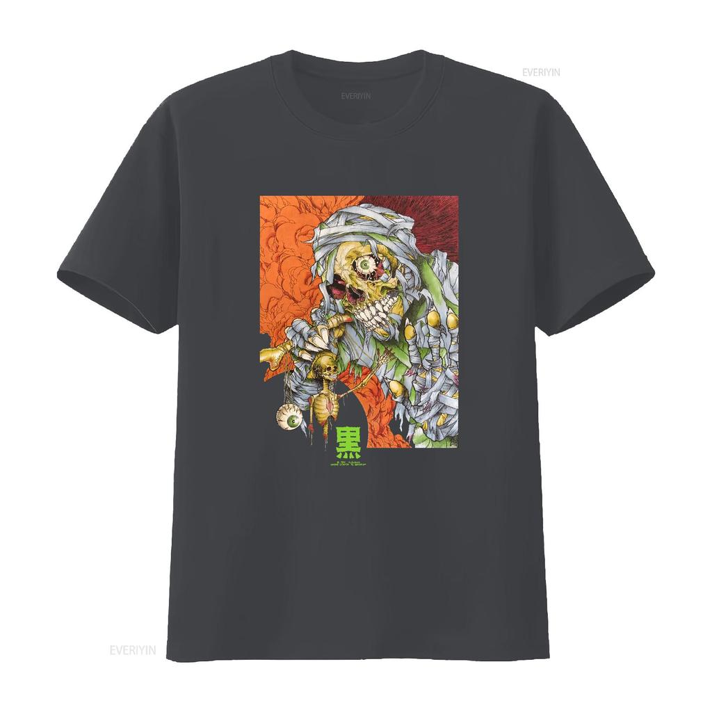 Pushead Vintage The Wave T Shirt vintage Washed Soft Versatile homme Stretched Unisex fashion Top For Everyday Wear streetwear